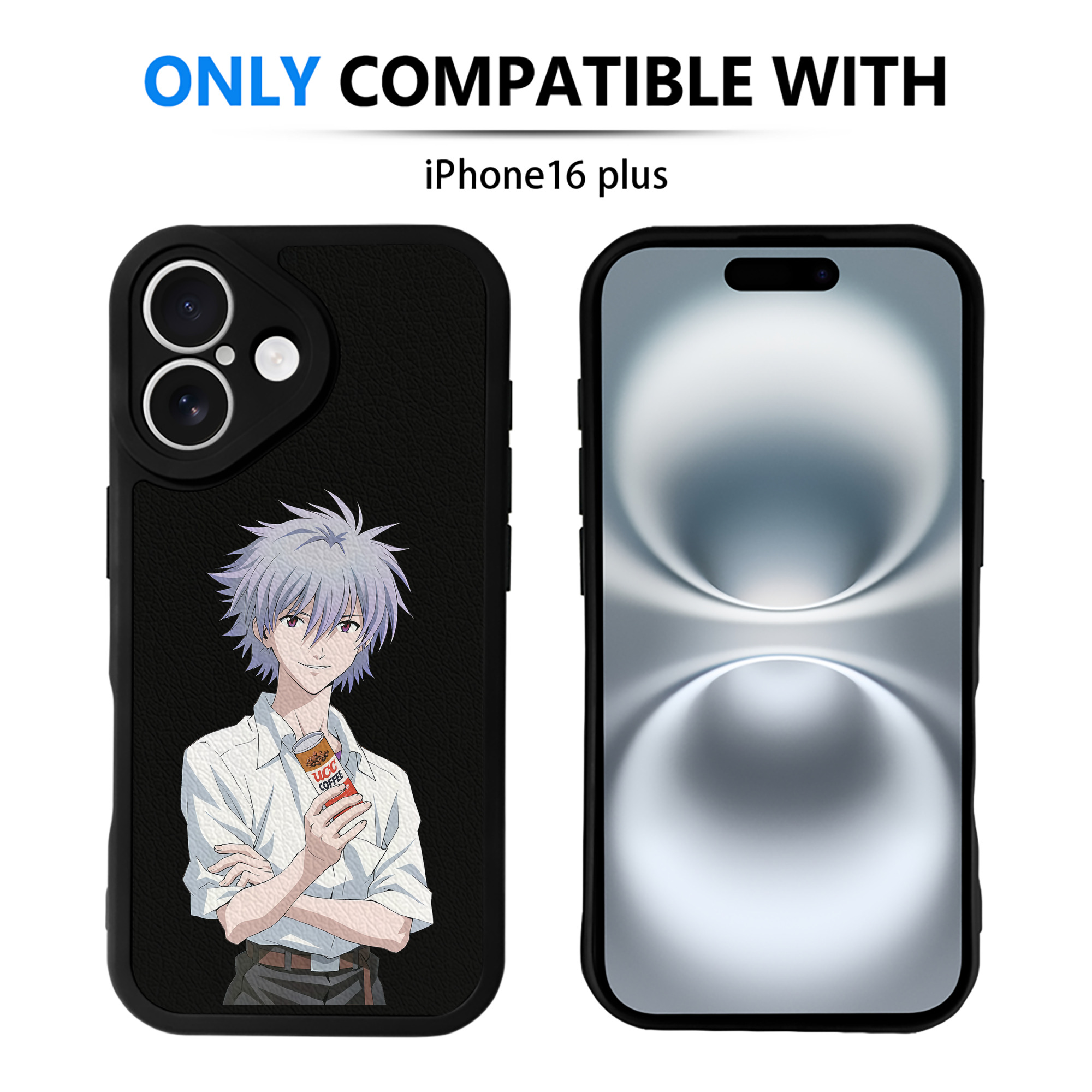 （画像用） EVA 新世紀エヴァンゲリオン 【iPhone 16シリーズ対応】シリコンスマホケース（レザー調） 材質：シリコン
